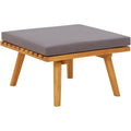 Acacia Outdoor Ottoman Dark‑Grey Cushion