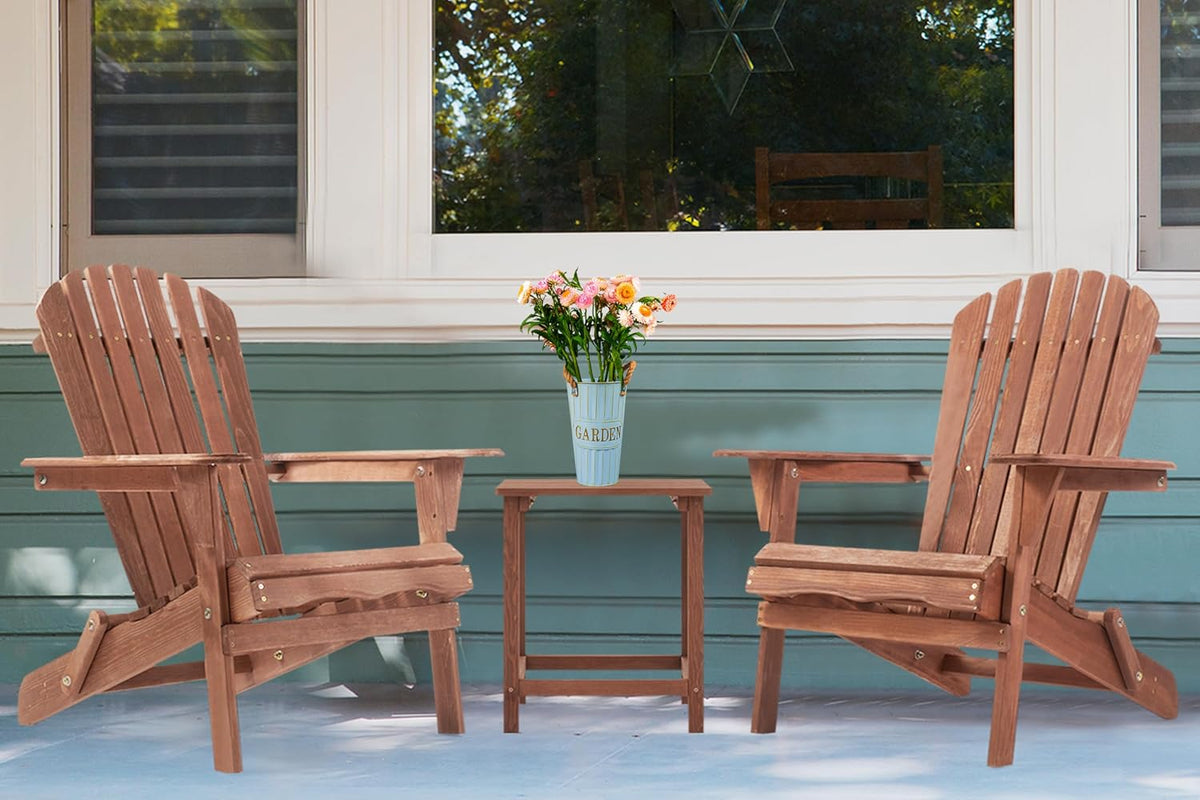 Wooden Folding Adirondack Patio Chairs