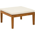 Acacia Garden Footrest Natural Cushion