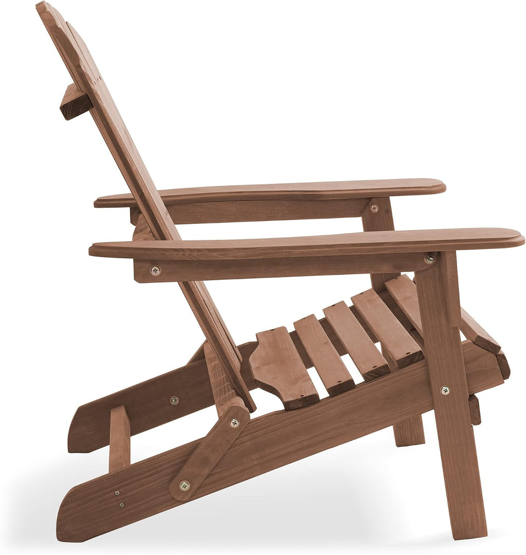 Cedar Folding Adirondack Patio Lounge Chair