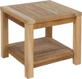Teak Storage Side Table Indoor‑Outdoor