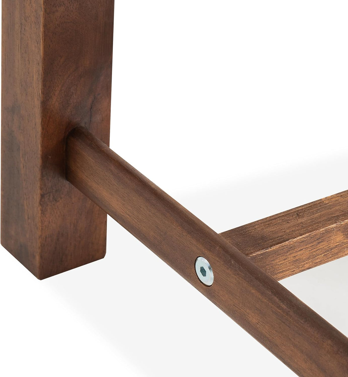 12" Walnut Wooden Small Step Stool