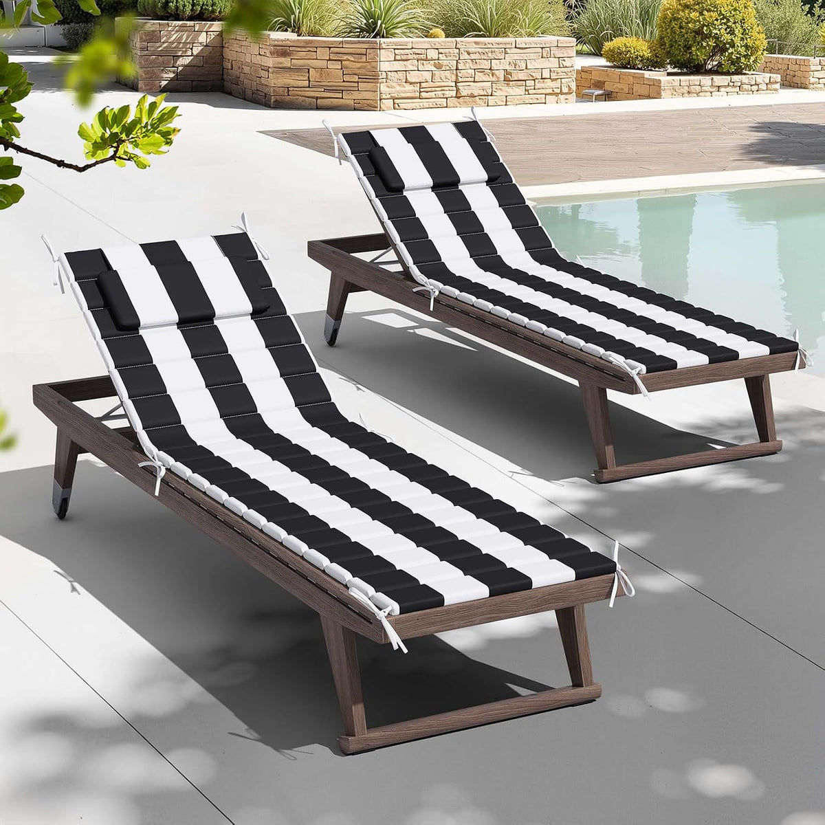 Foldable Chaise Lounge Cushion 80"x26"