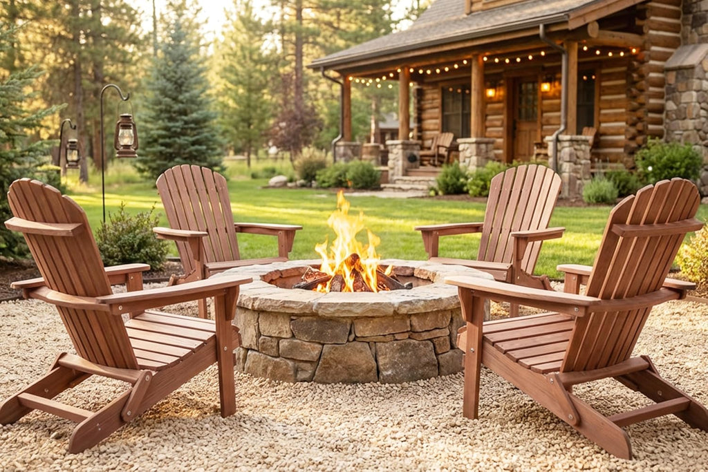 Wooden Folding Adirondack Patio Chairs