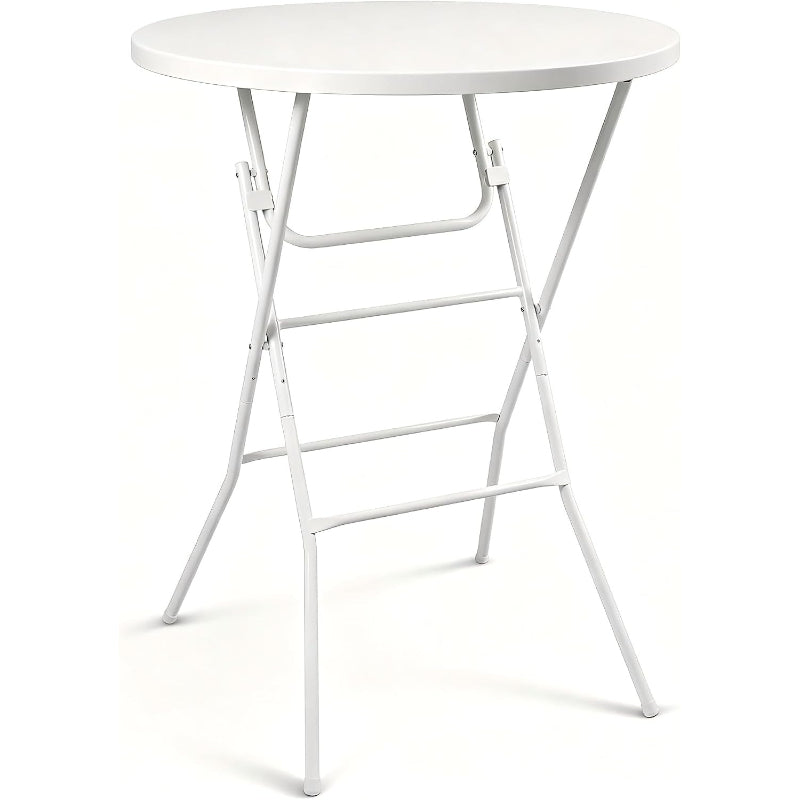 32"Round Folding 43" Bar‑Height Cocktail Table