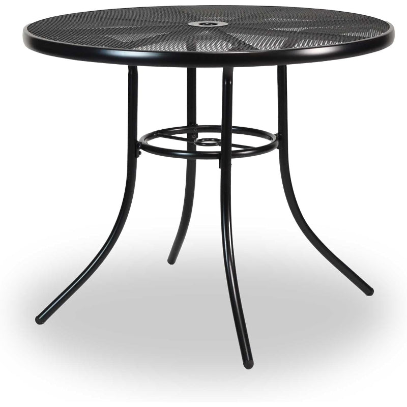 36 in Round Outdoor Table Steel Mesh